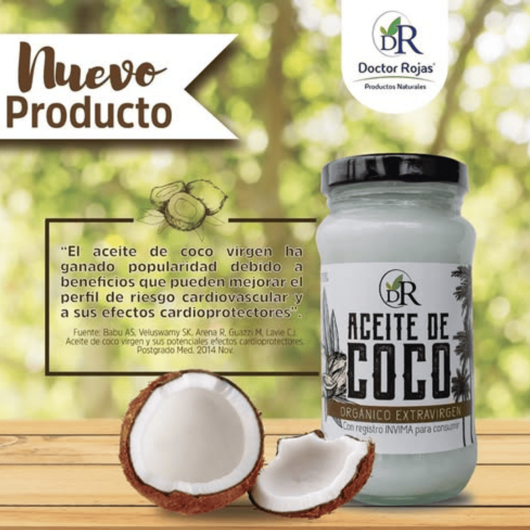 Aceite de Coco Dr. Rojas – Uso Alimenticio y Cosmético