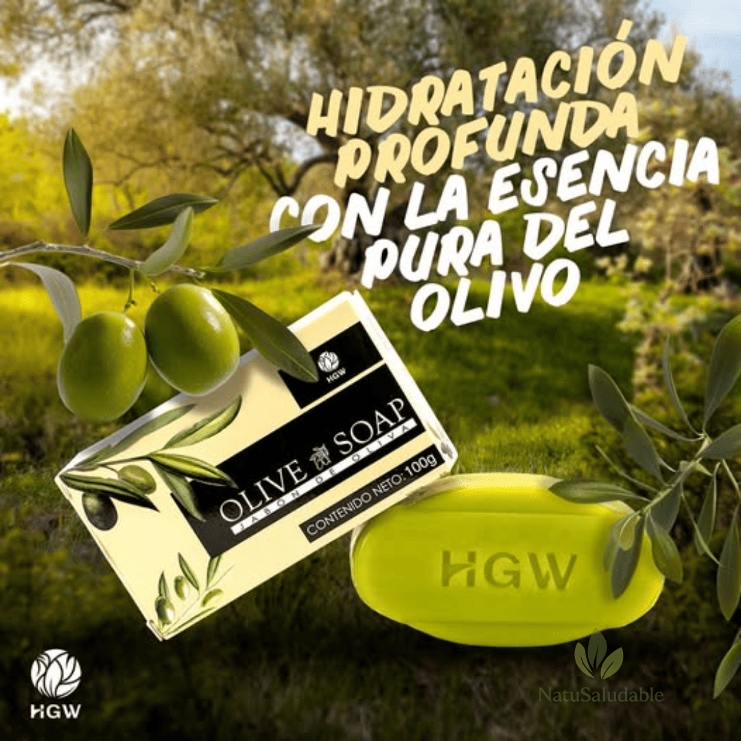 Jabón Hidratante de Oliva HGW – Olive Soap Natural (100 g)