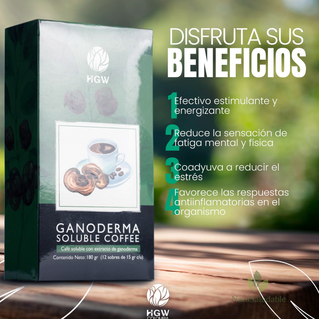 Café con Ganoderma HGW – Bebida Funcional Soluble