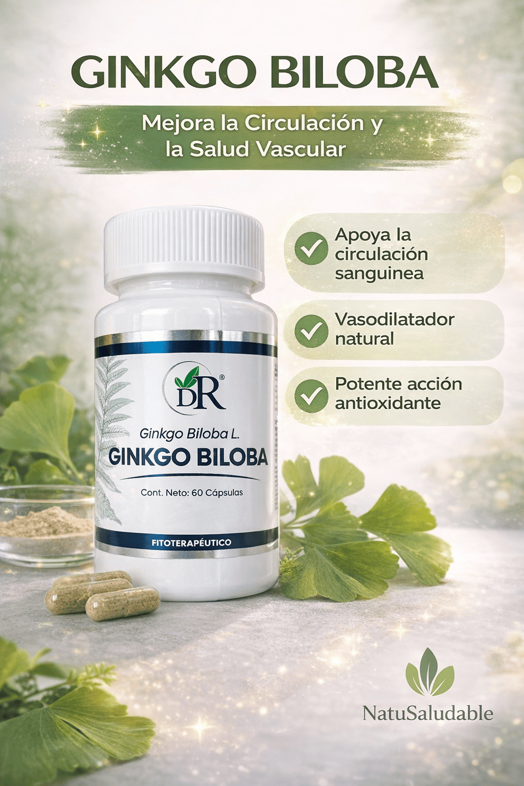 Ginkgo Biloba Dr. Rojas – Circulación y Salud Vascular
