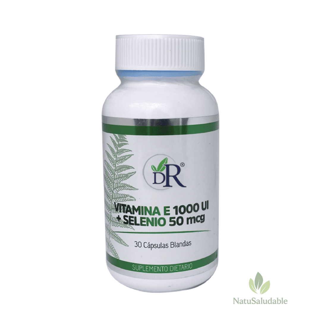 Vitamina E 1000 UI + Selenio 50 mcg Dr. Rojas – 30 Cápsulas