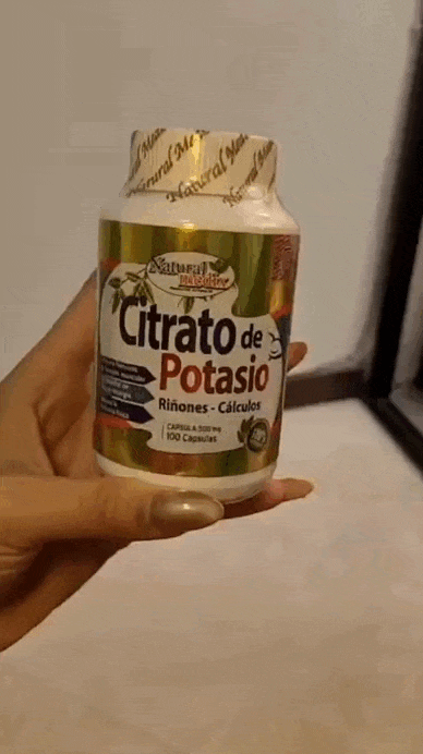 Citrato de Potasio 100 Cápsulas – Equilibrio Renal y Función Muscular
