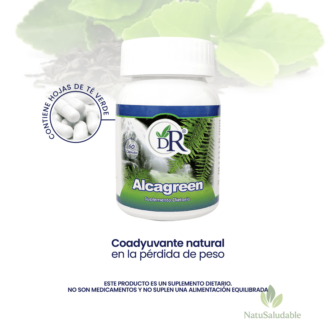 Alcagreen 60 Cápsulas Dr. Rojas – Suplemento Dietario Metabólico
