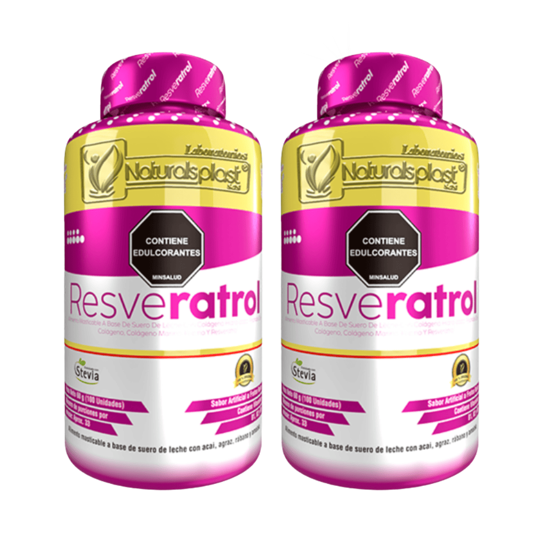Resveratrol con Colágeno 100 Cápsulas – Antioxidante