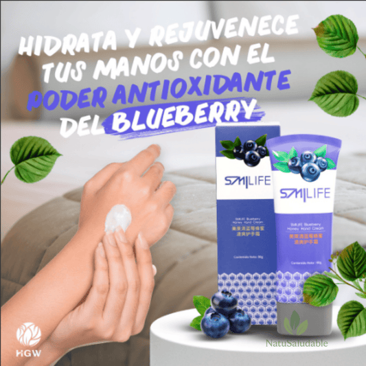 Crema Humectante para Manos con Arándanos SMILIFE HGW
