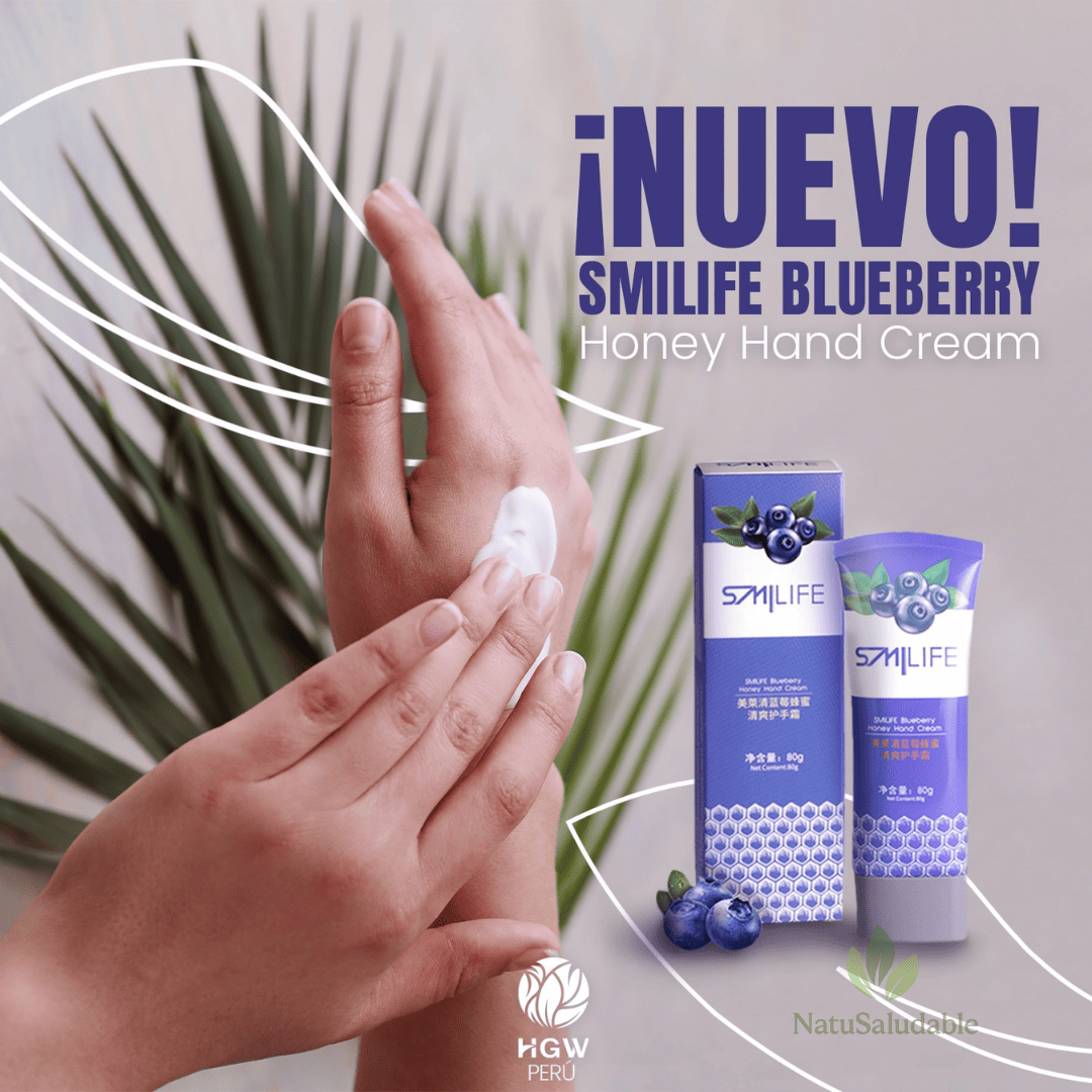 Crema Humectante para Manos con Arándanos SMILIFE HGW