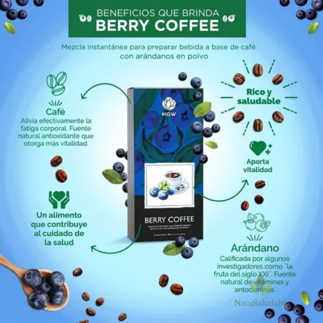 Berry Coffee HGW – Café Funcional con Arándanos