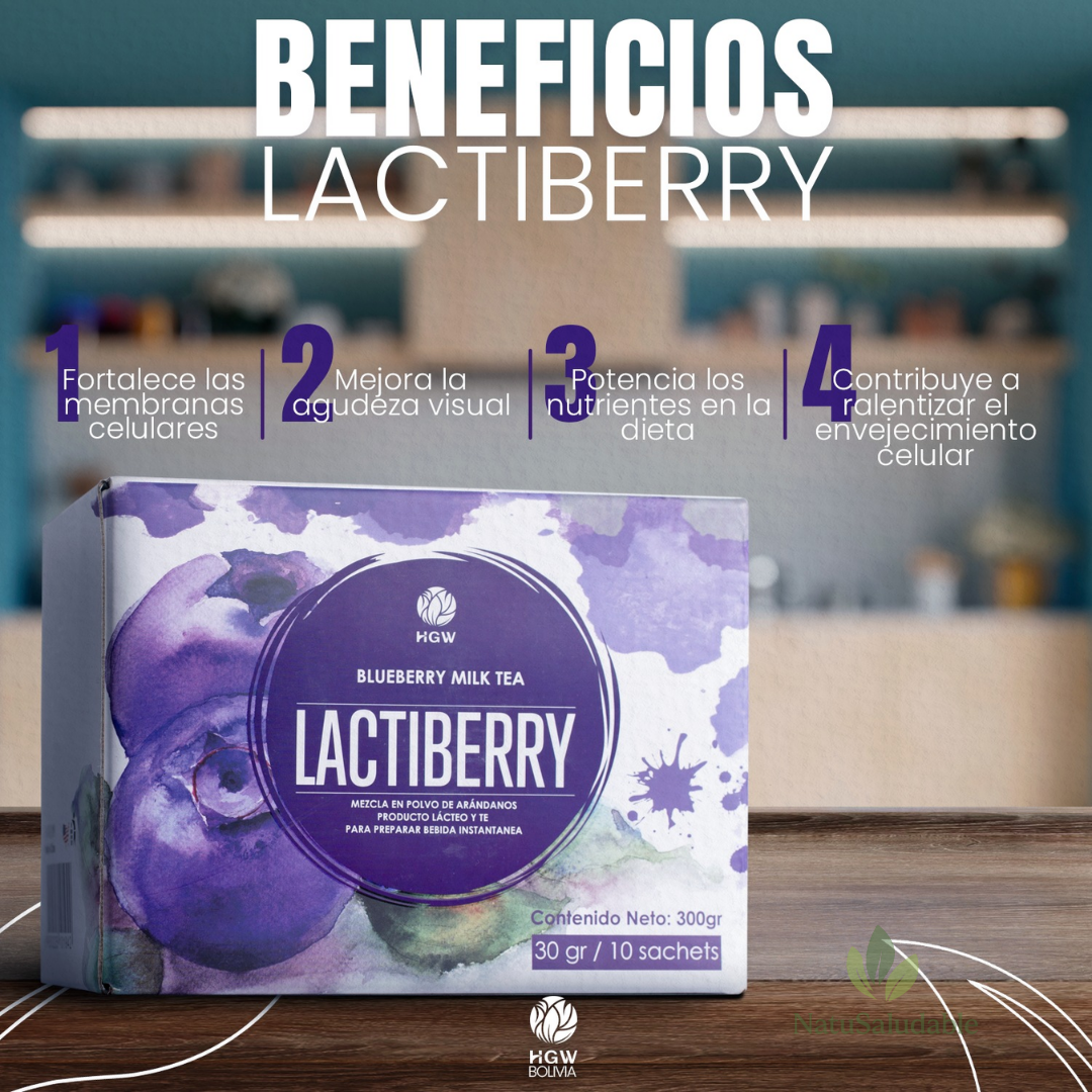 Lactiberry HGW – Bebida Funcional con Arándanos y Té Negro