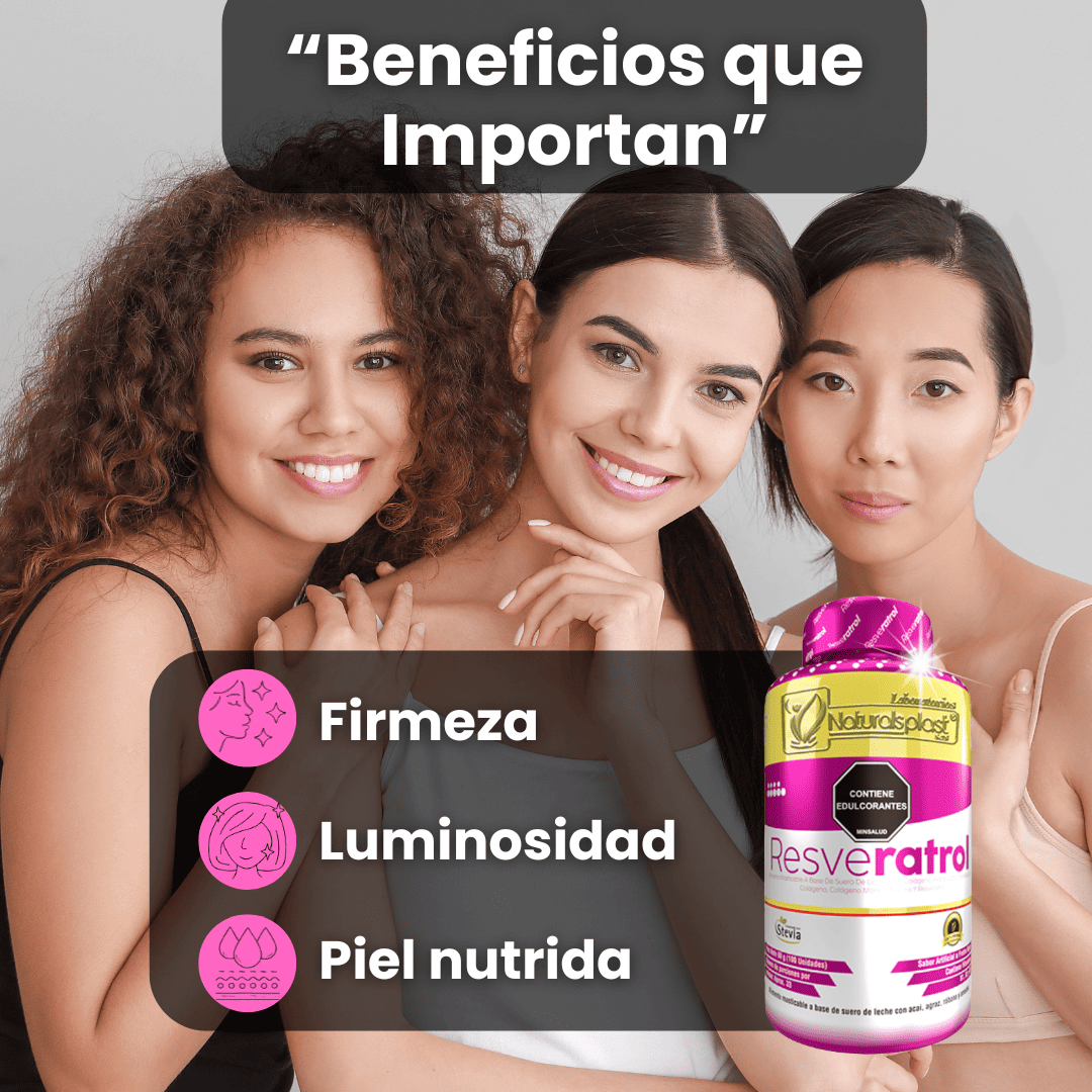 Resveratrol con Colágeno 100 Cápsulas – Antioxidante