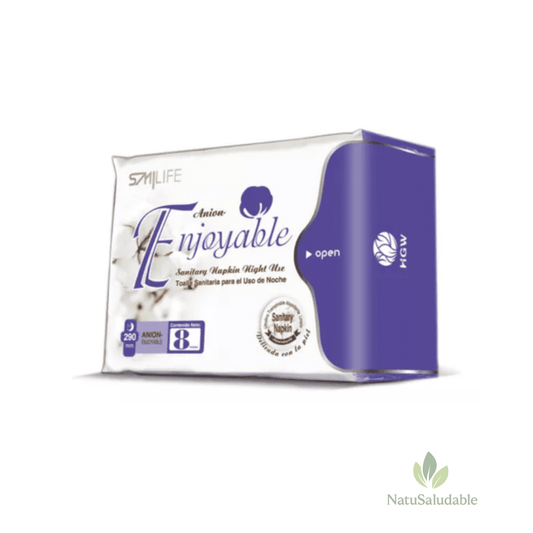 Toallas Sanitarias Nocturnas Smilife HGW con Turmalina