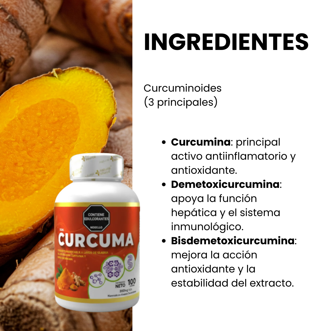 Cúrcuma 100 Cápsulas Natural Health X2