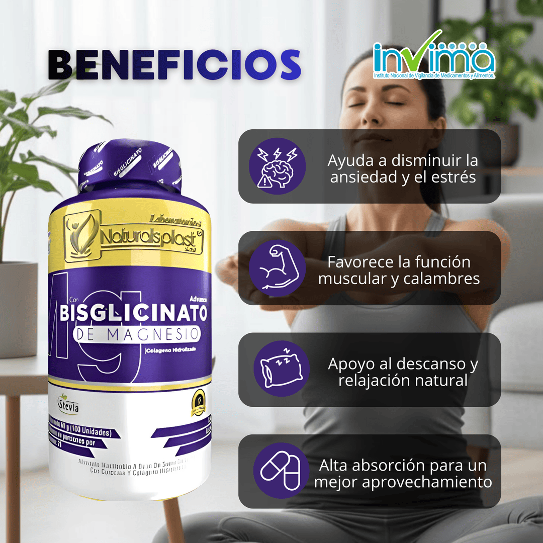 Magnesio Bisglicinato Naturalsplast 100 Capsulas