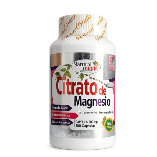 Citrato de Magnesio 100 Cápsulas – Digestión, Relajación y Equilibrio