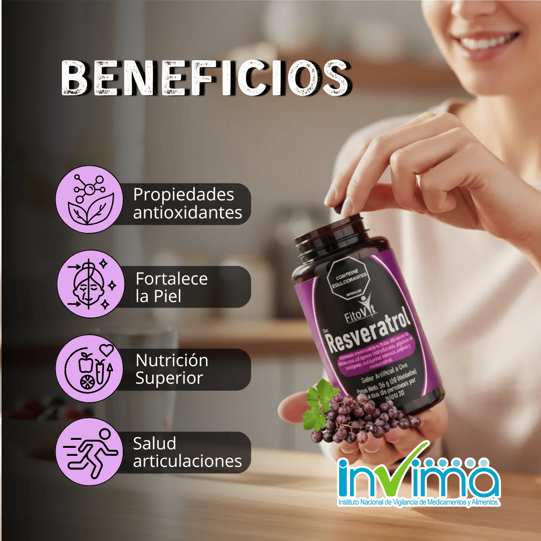Resveratrol con Colágeno Hidrolizado y Marino 60 Tabs X2