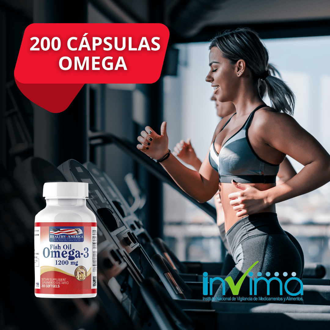 Omega 3 Healthy America 200 Caps X2