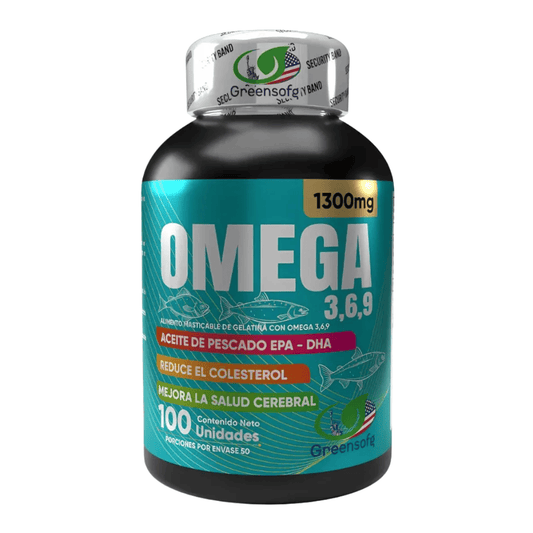Omega 3-6-9 Salud Cerebral 1300mg 100 Cápsulas