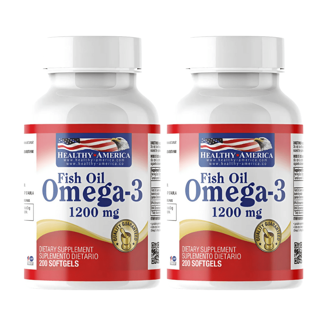 Omega 3 Healthy America 200 Caps X2