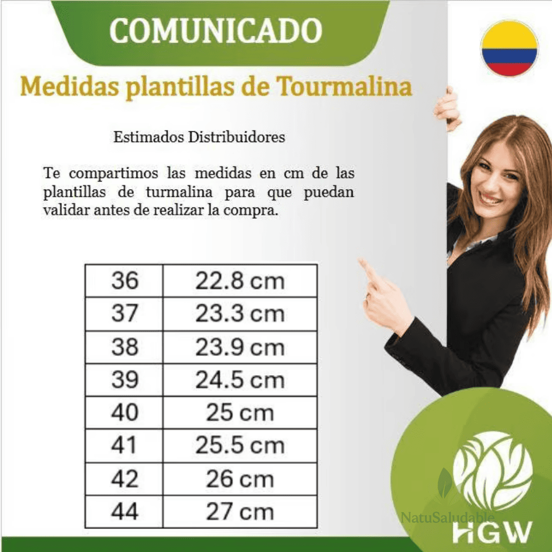 Plantillas de Turmalina HGW – Bienestar y Confort para tus Pies