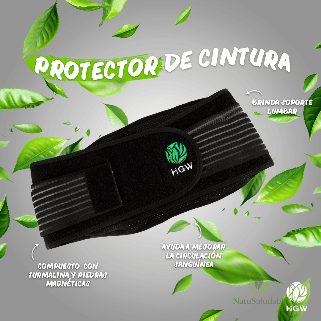 Protector de Cintura Autocalentable HGW con Turmalina