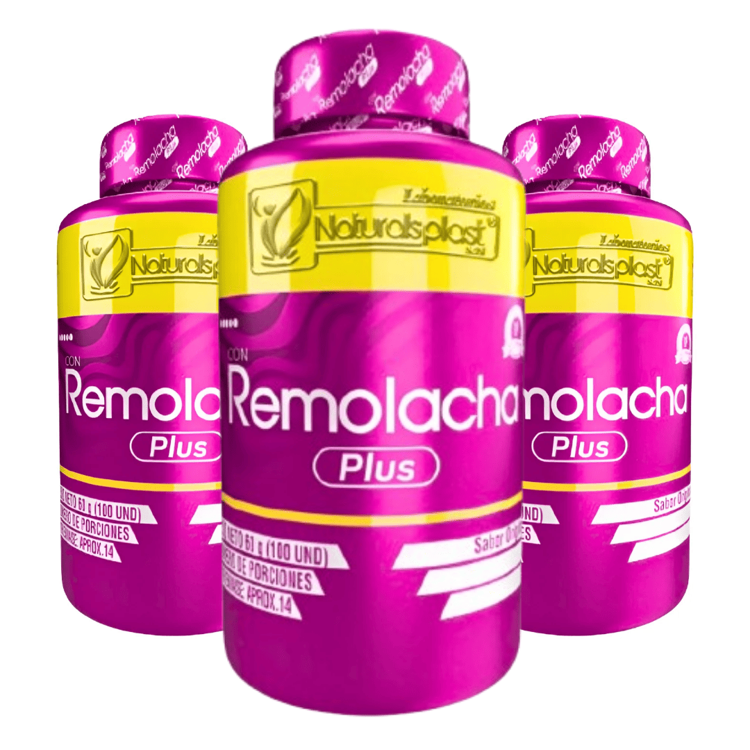 Remolacha Plus Naturals Plast 100 Und X3 – Energía