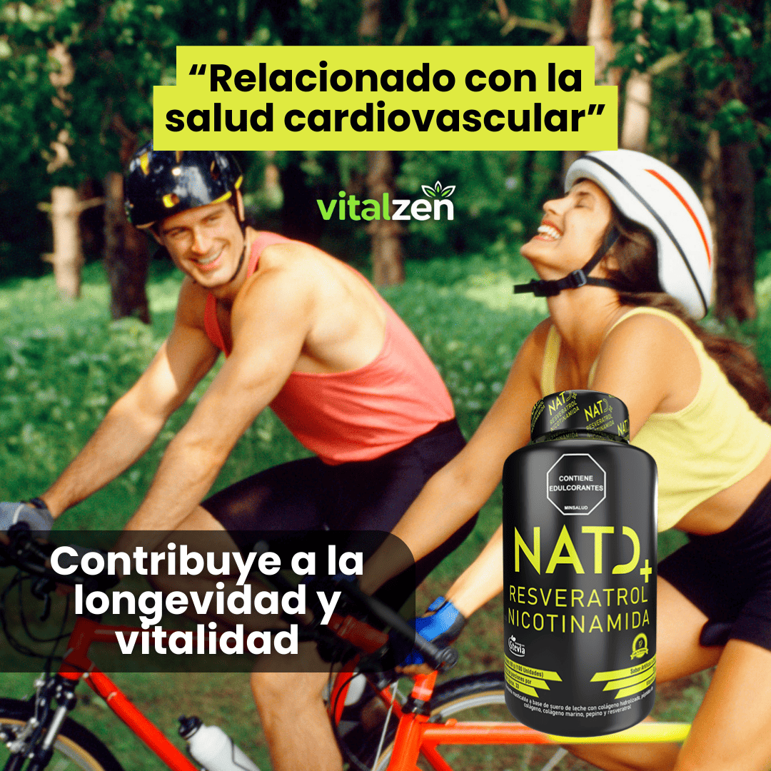 NAD Resveratrol con Colágeno 100 Caps Natural Health