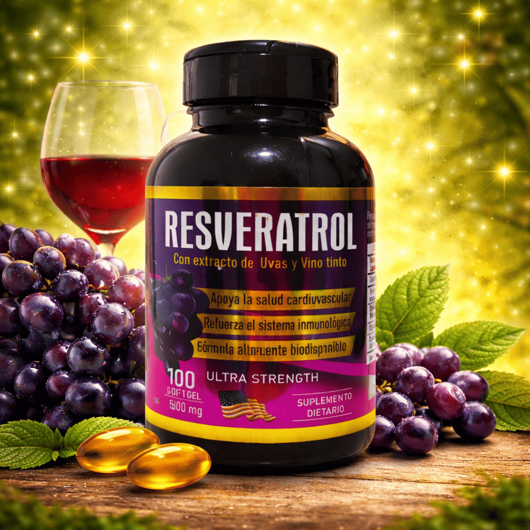Resveratrol Ultra Strength 100 Softgels – Antioxidante