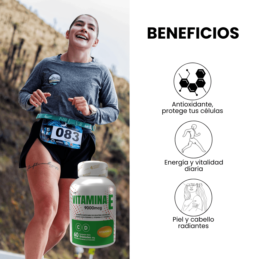 Vitamina E Natural Health Gomitas 60 Und Pack x2
